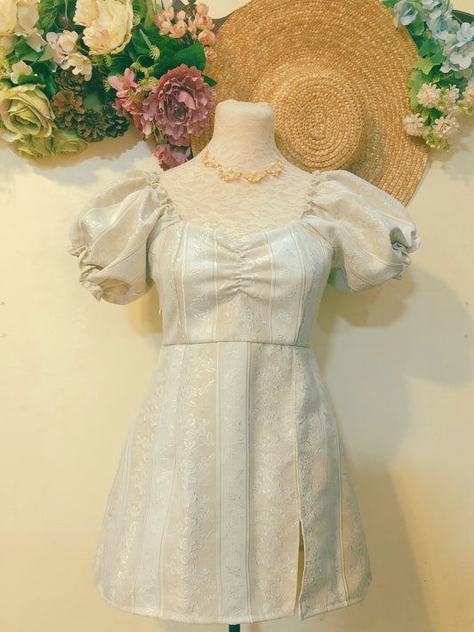 Royal Rose Jacquard Handmade Dress