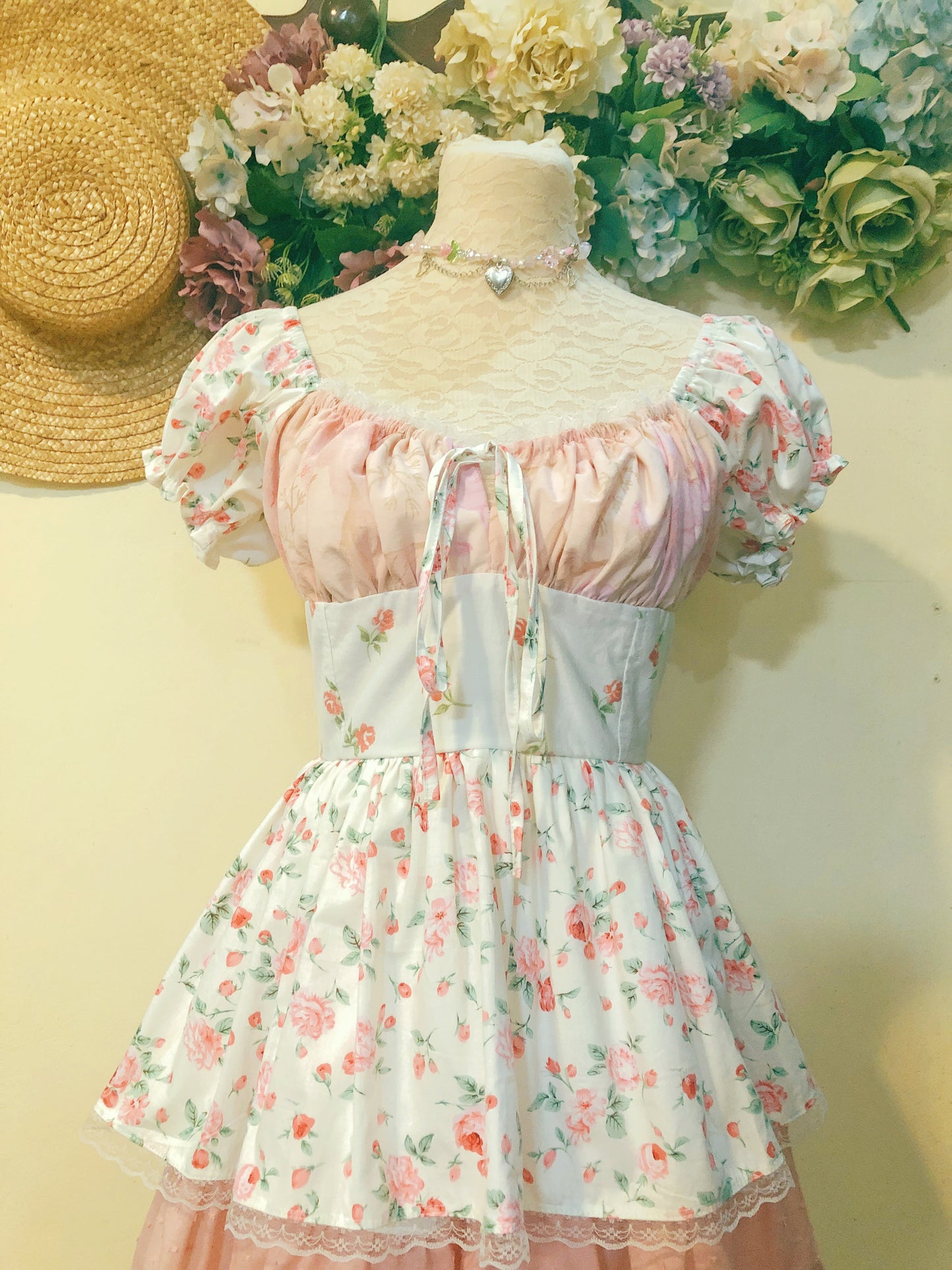 Pretty Maiden Patchwork Handmade Dress