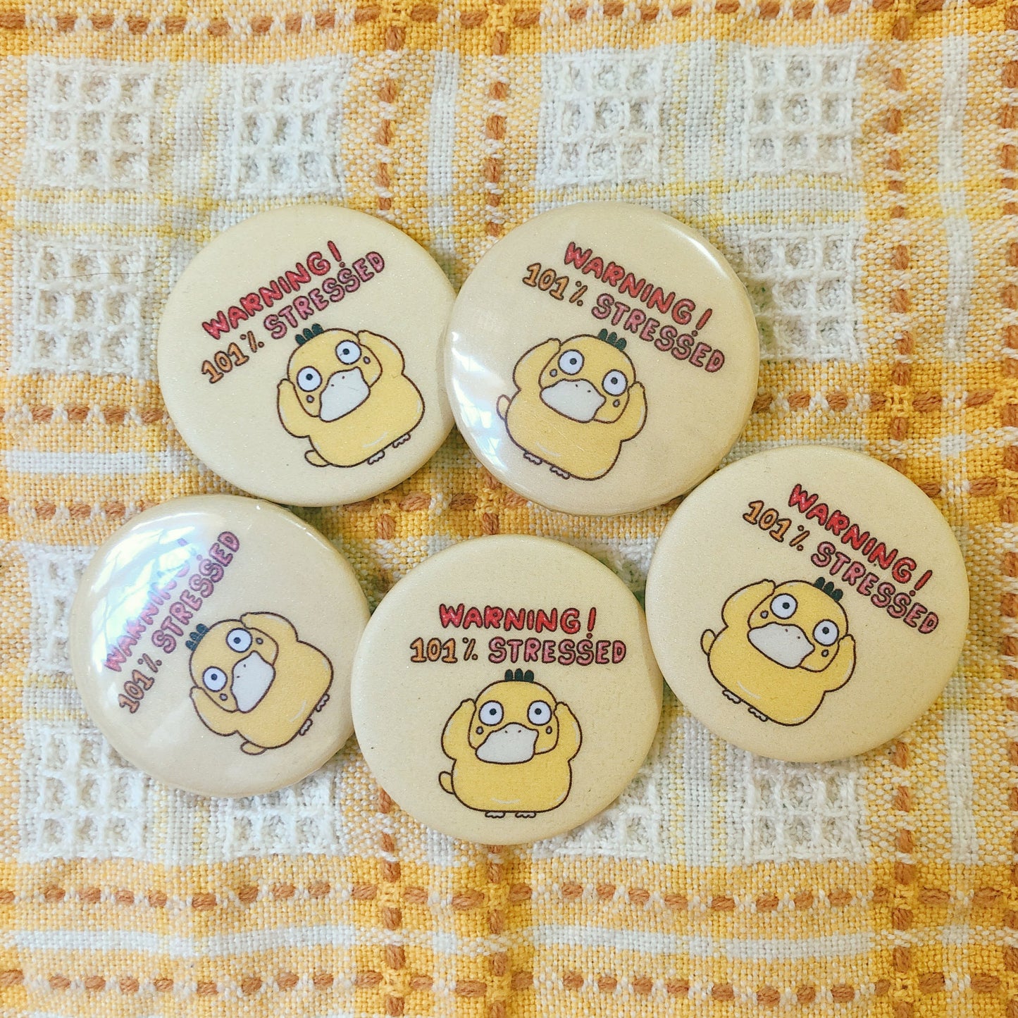 FANART-100% Stressed - Mini Button Pin