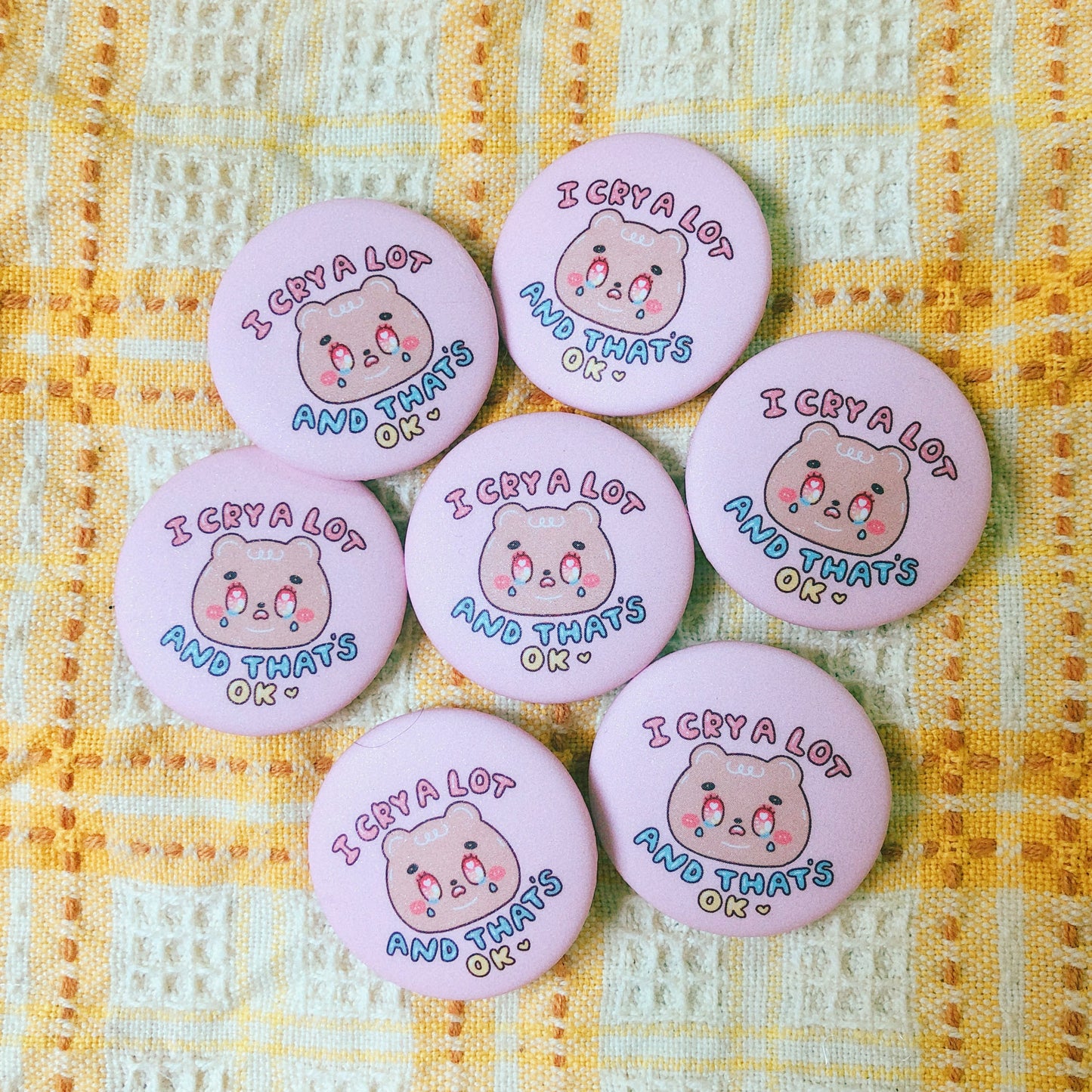 I cry a lot - Mini Button Pin