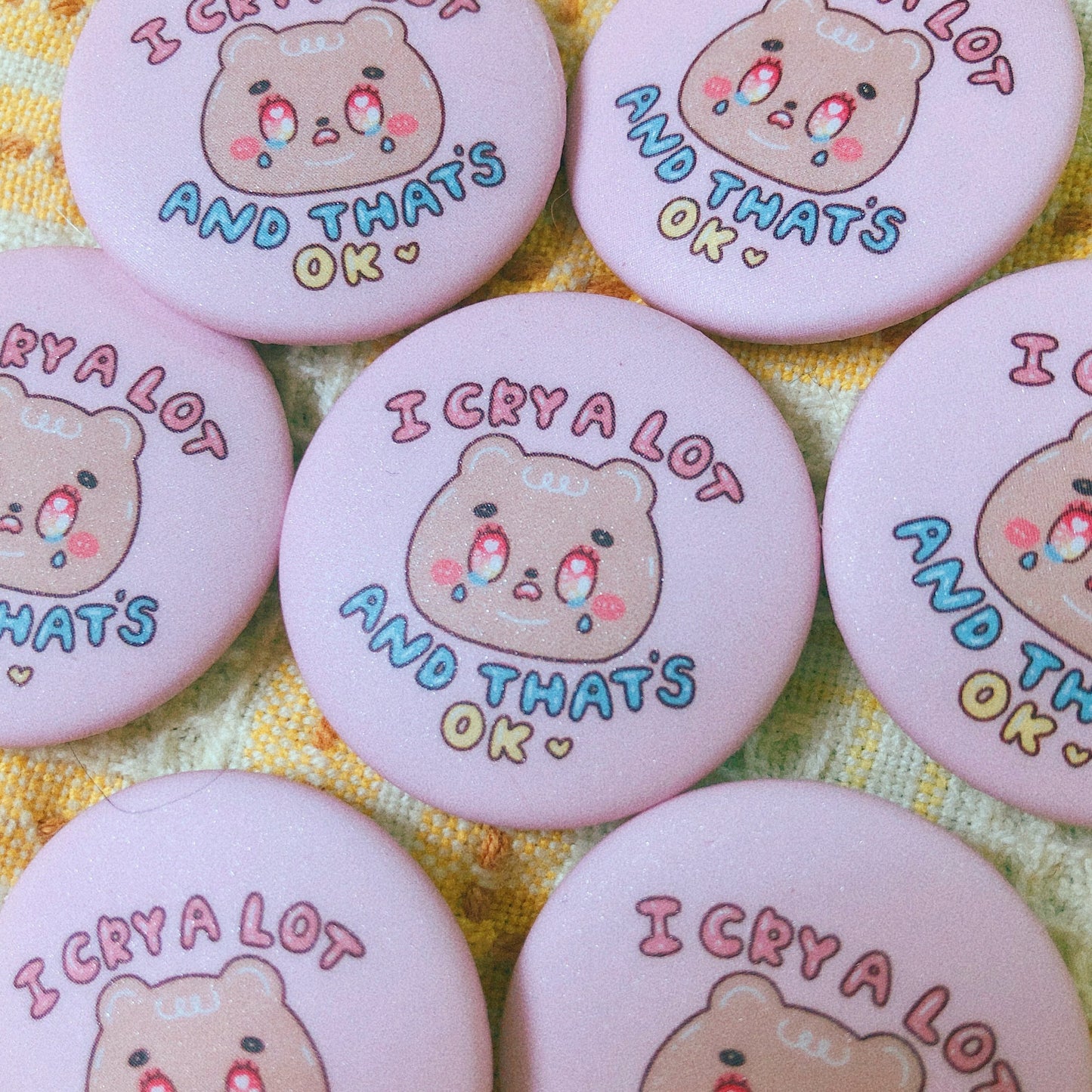 I cry a lot - Mini Button Pin