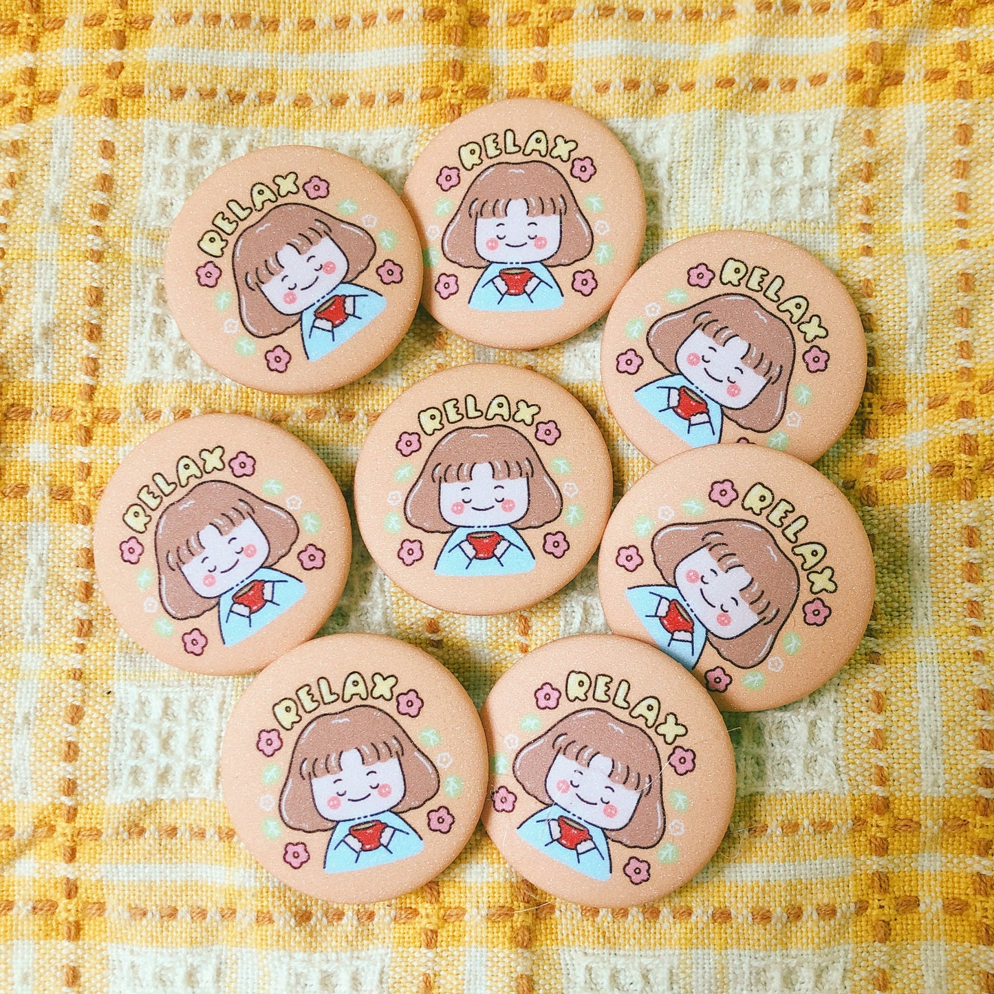 Relax - Mini Button Pin