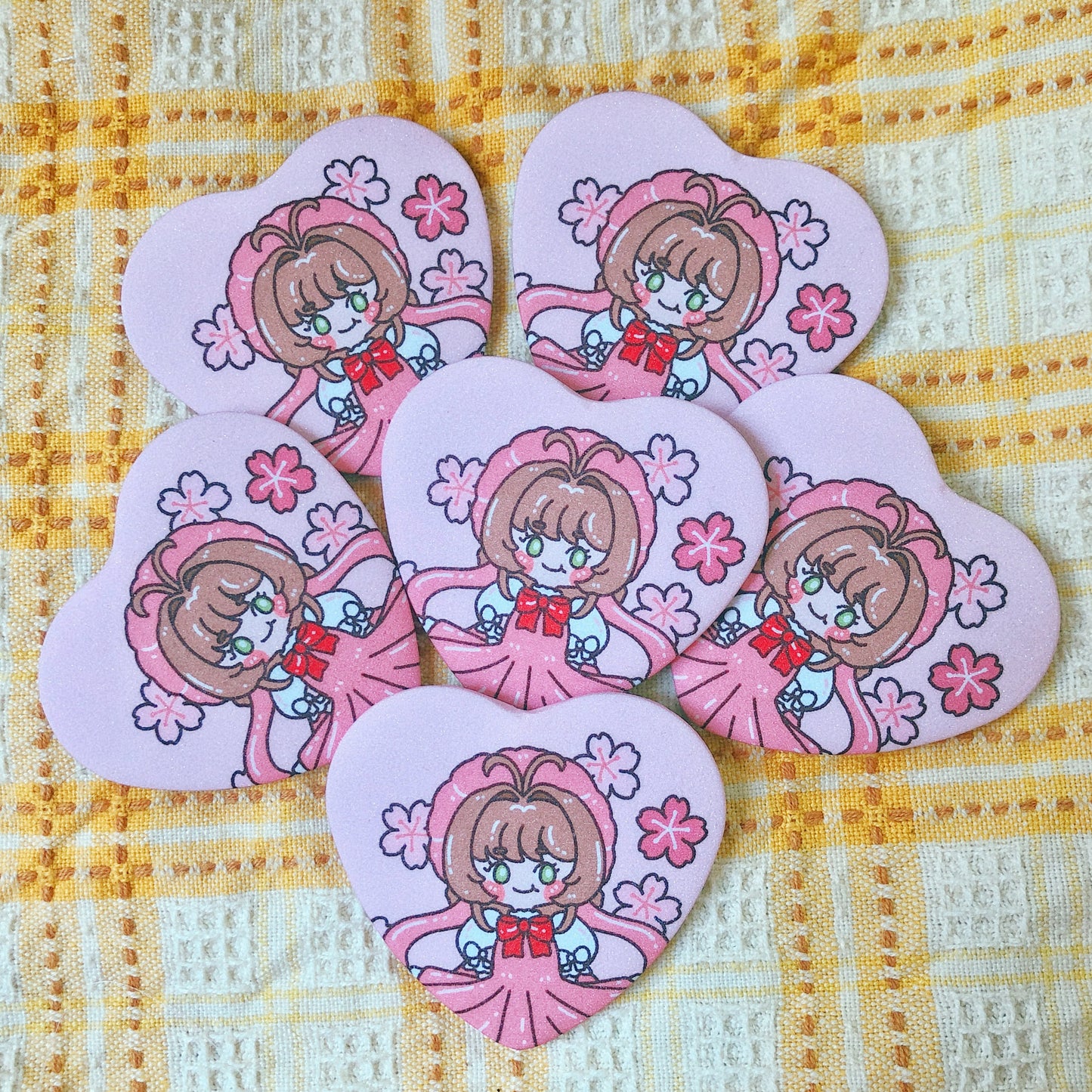 FANART - Cardcaptor Sakura - Heart Button Pin