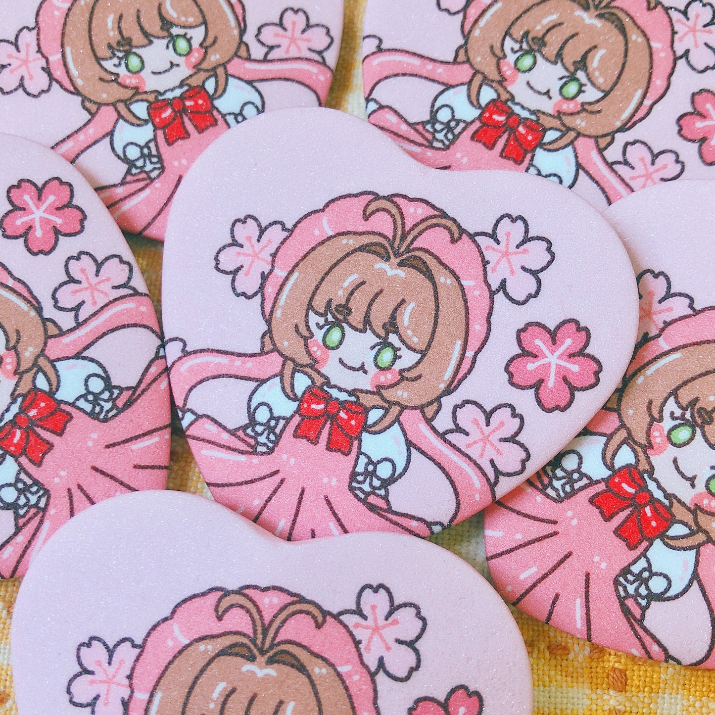 FANART - Cardcaptor Sakura - Heart Button Pin