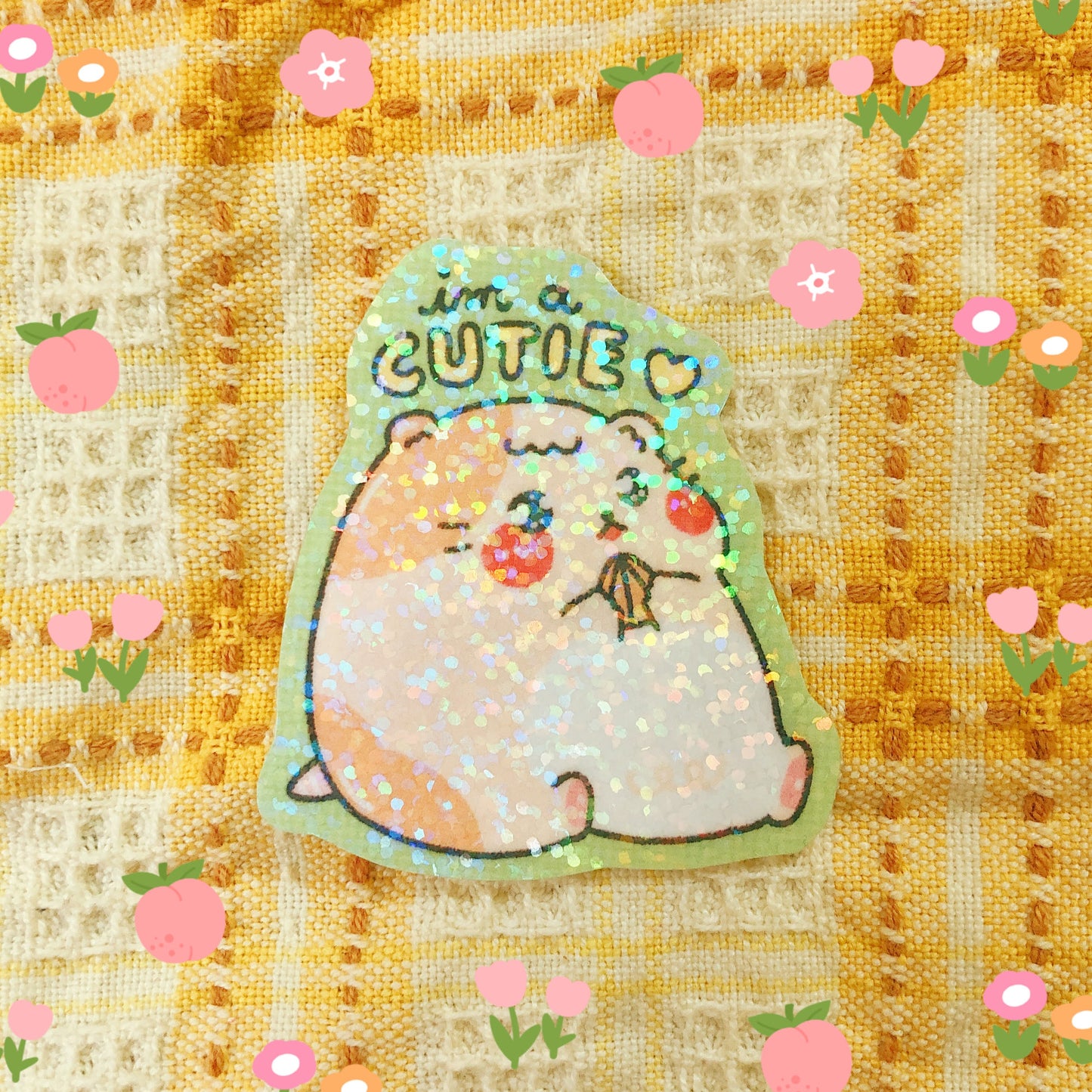 Cutie Hamster- Vinyl Sticker