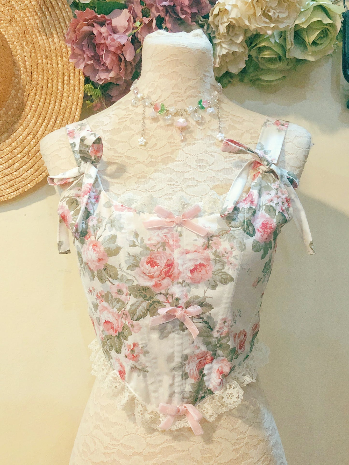 My Rose Garden Corset Handmade Top