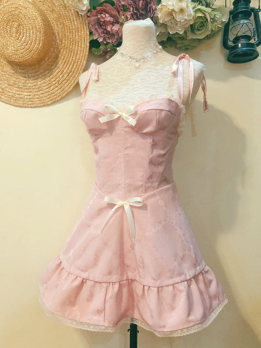 Princess Ribbon Bustier Handmade Dress