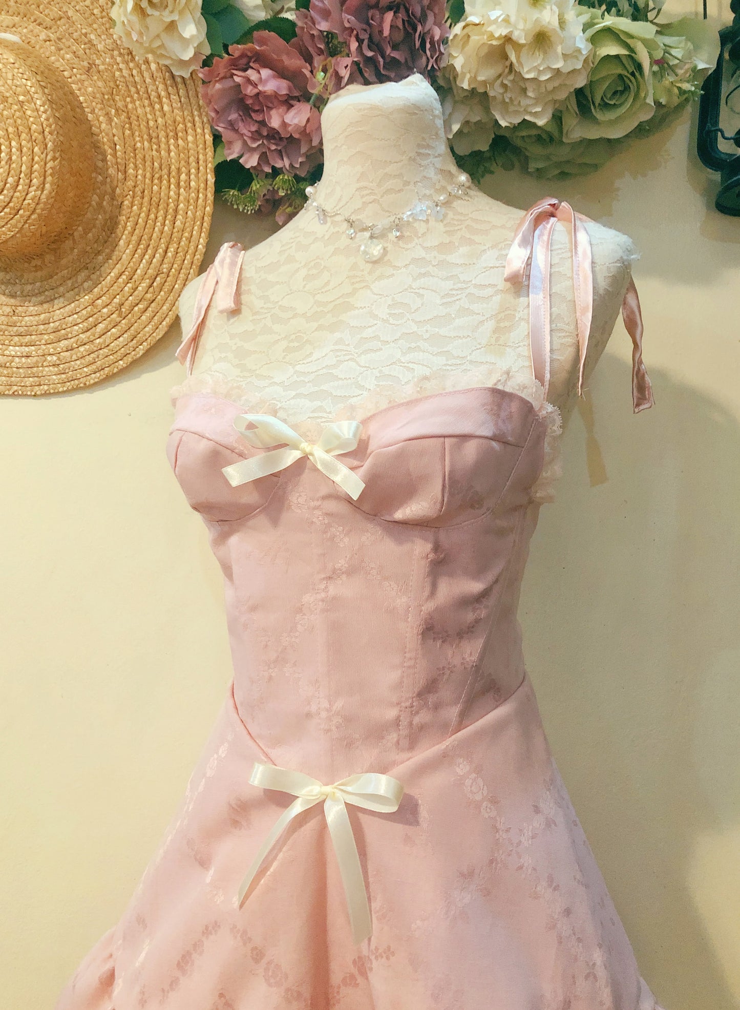 Princess Ribbon Bustier Handmade Dress