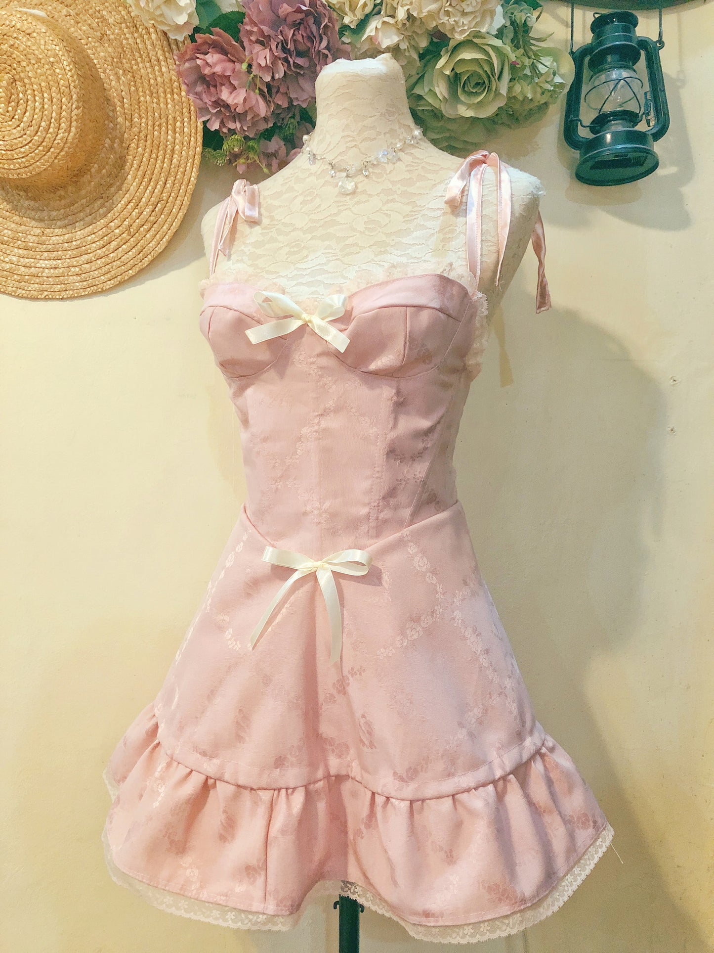 Princess Ribbon Bustier Handmade Dress