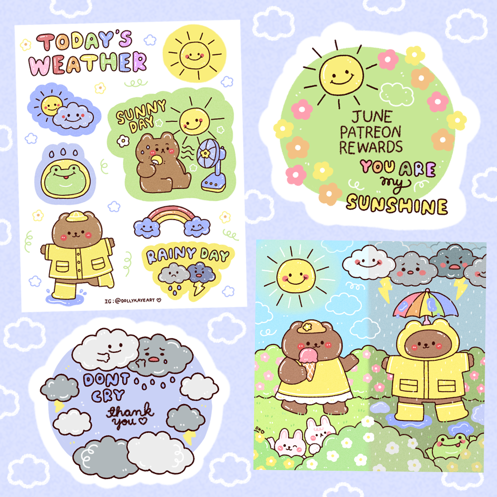 Any weather with u Sticker Set