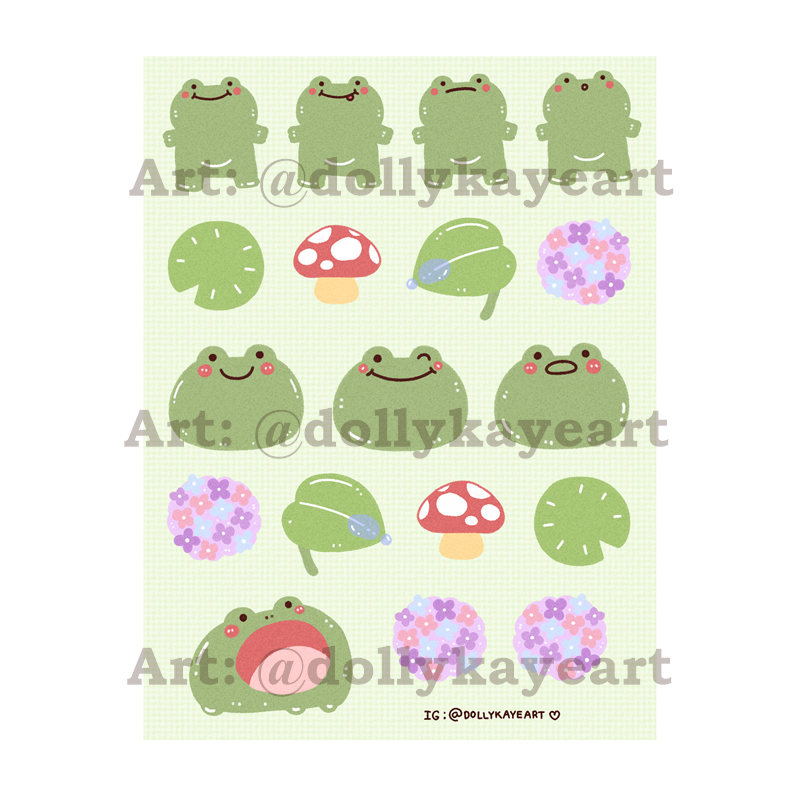 Frogz Sticker Sheet