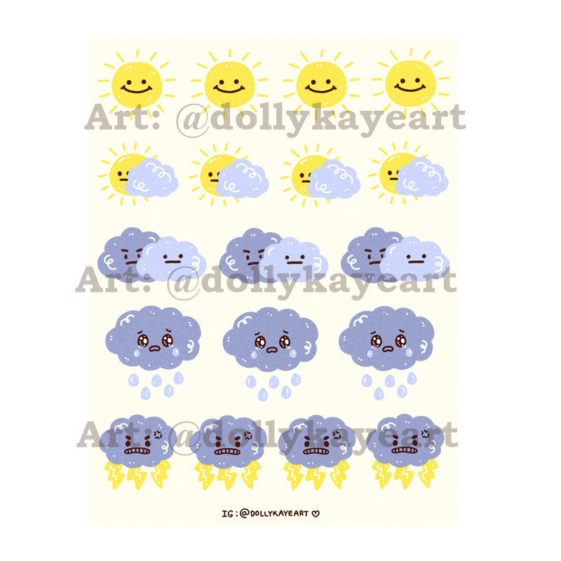 Weather Sticker Sheet