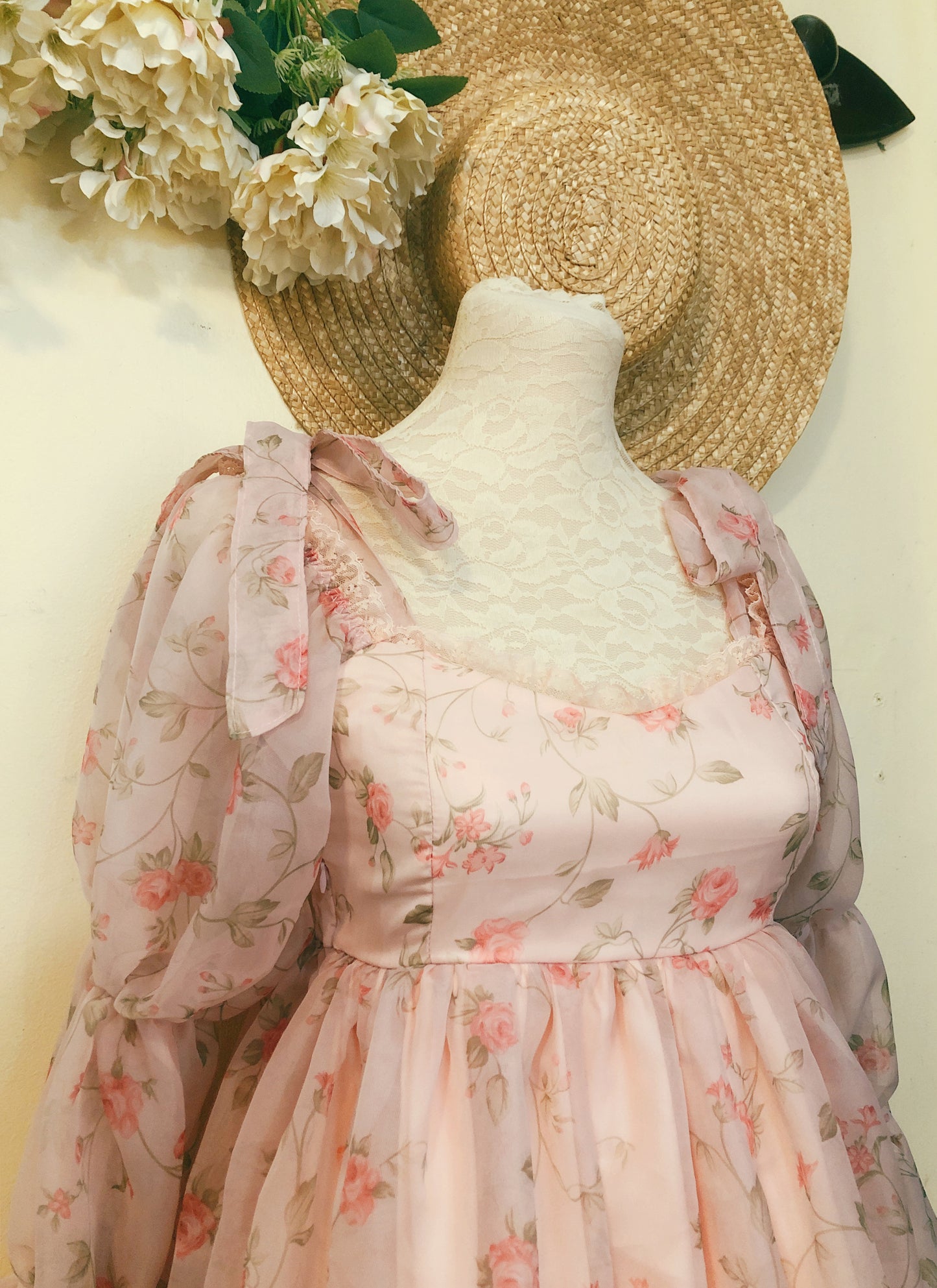 Enchanted Rose Babydoll Handmade Dress