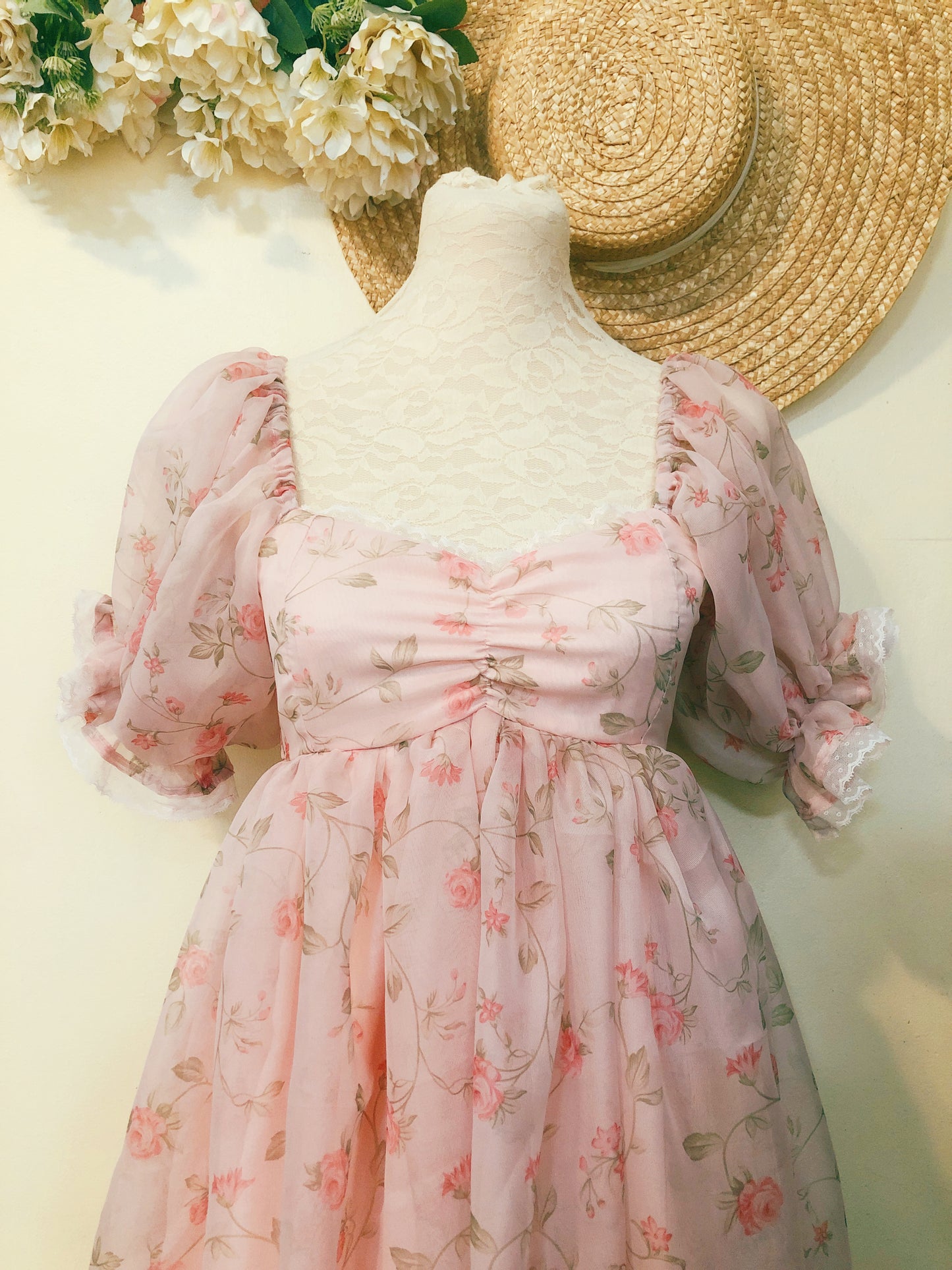 Charming Rose Babydoll Handmade Dress