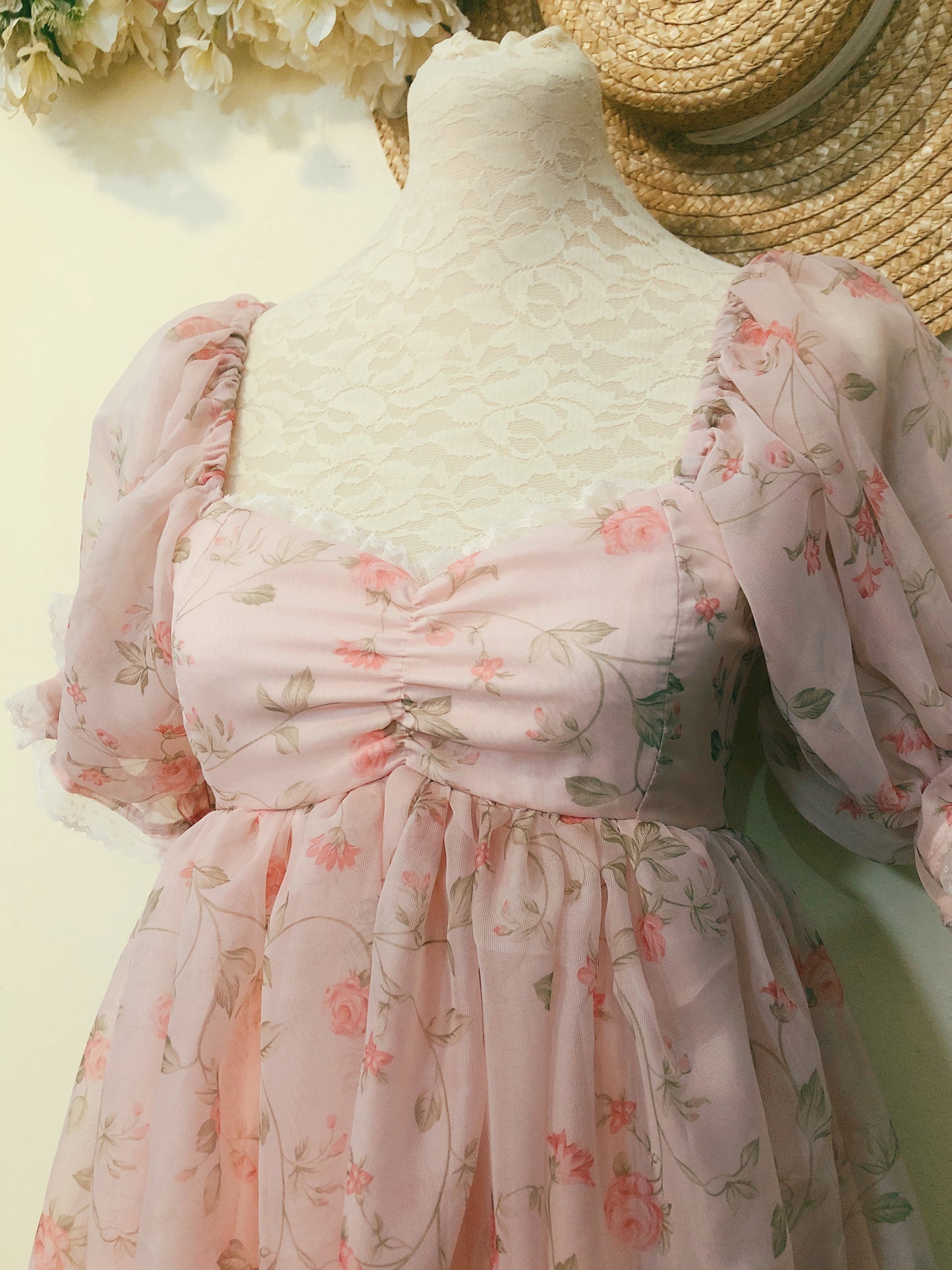 Charming Rose Babydoll Handmade Dress