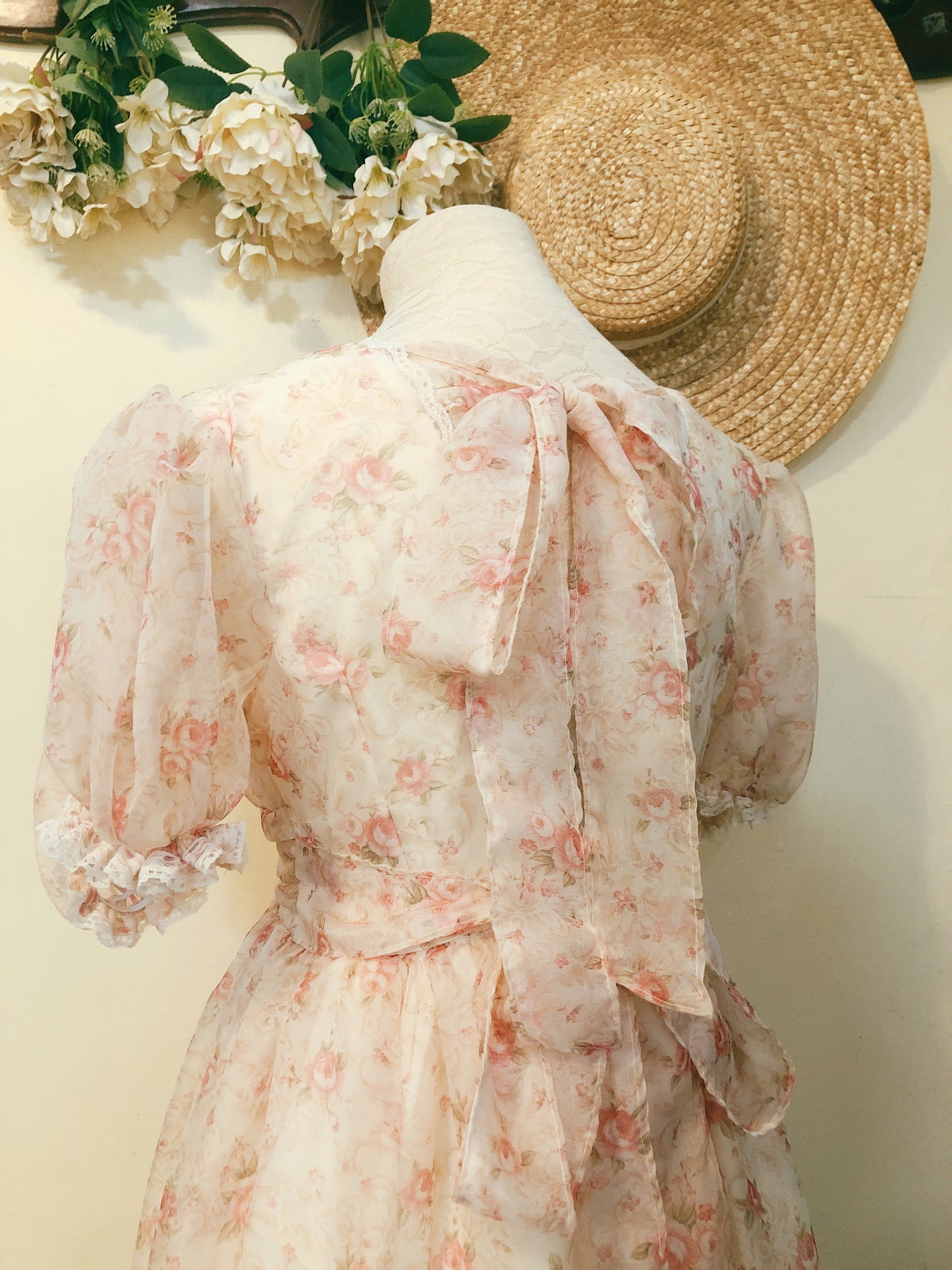 Lovely Rose Garden Handmade Dress