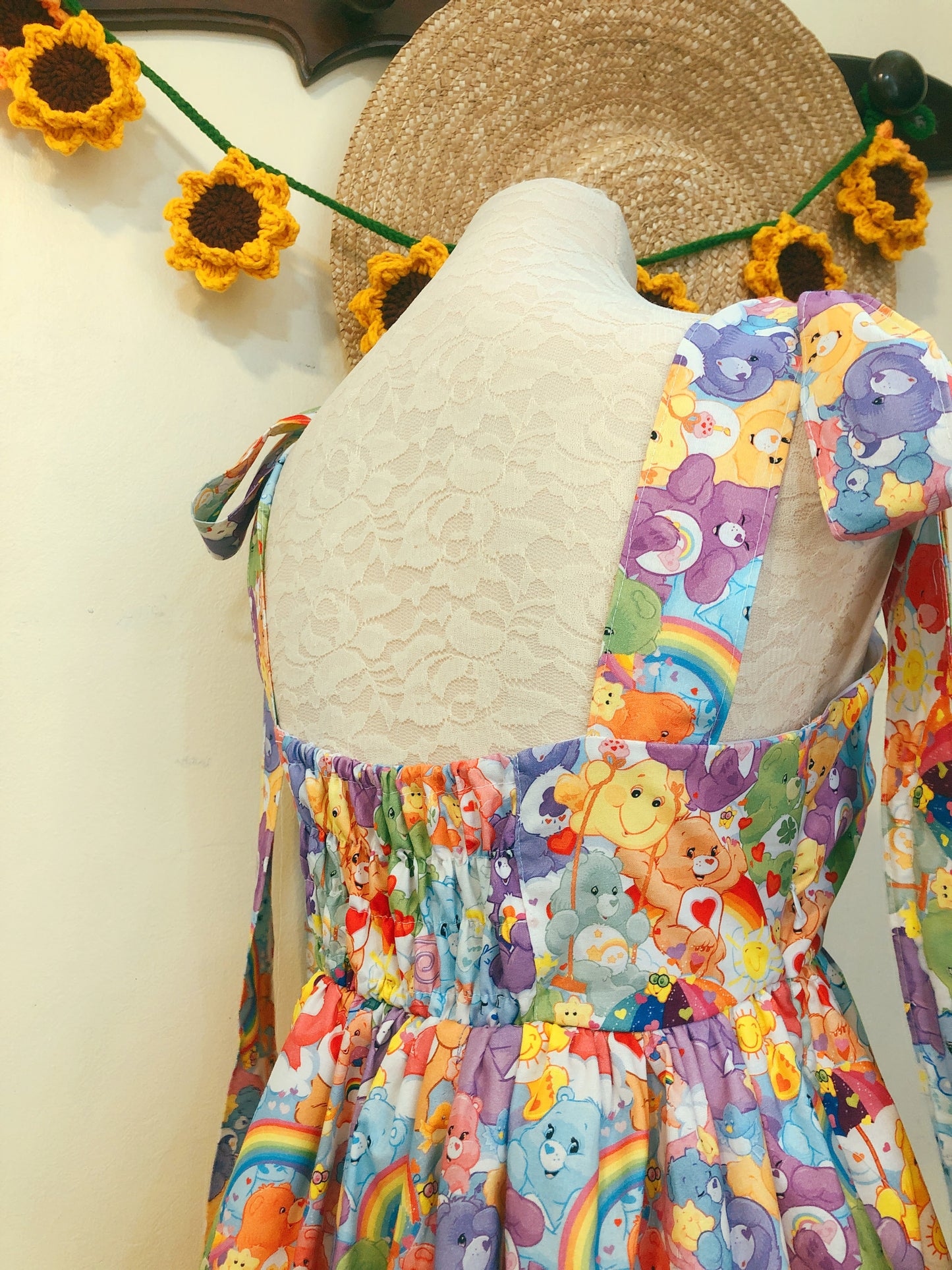 Cute Care Bears Ribbon Handmade Dress