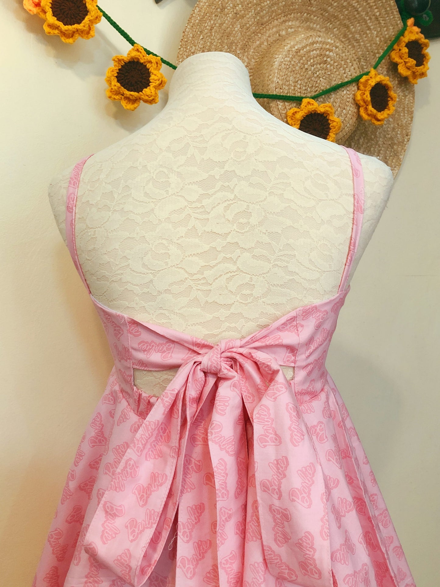 Barbie Mini Ribbon Handmade Dress