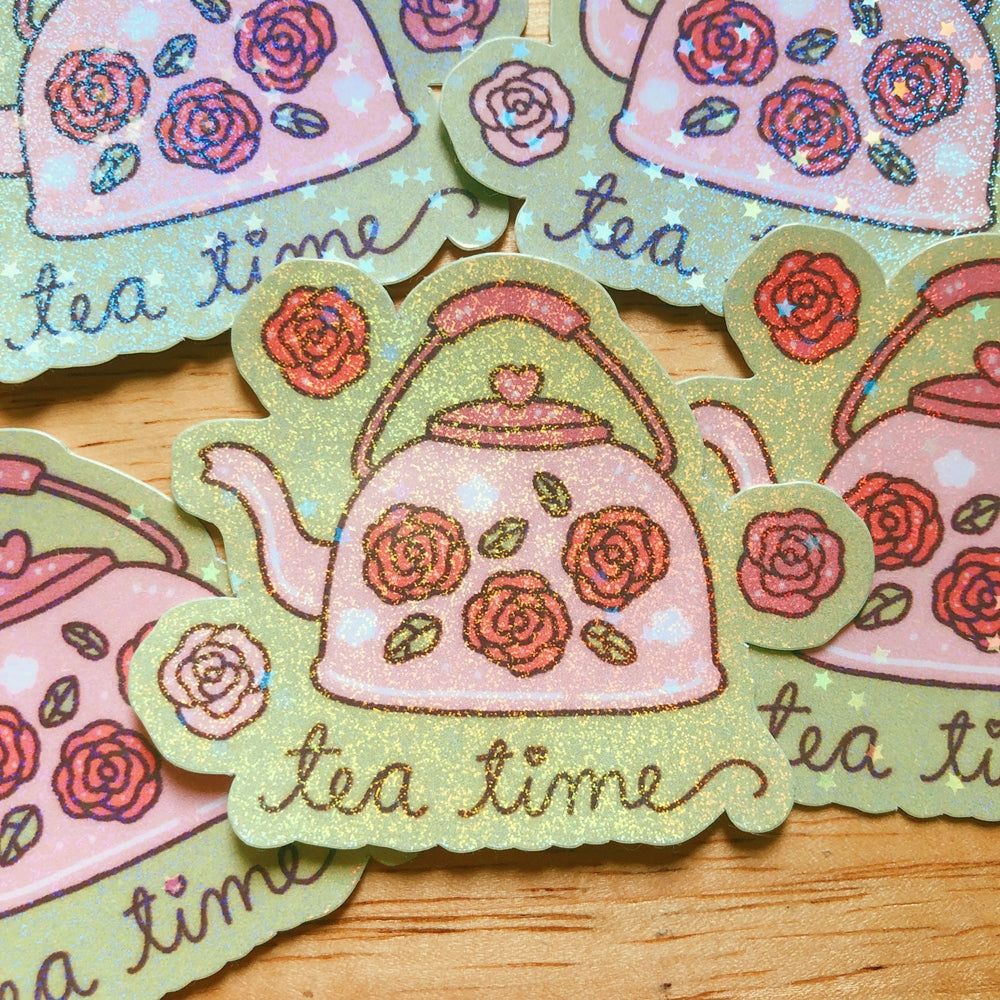 Tea Time - Vinyl Sticker