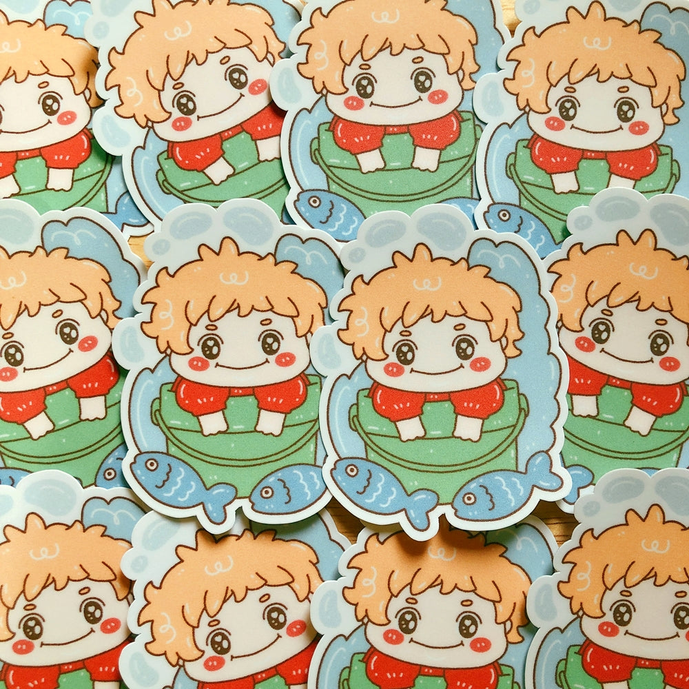 Ponyo - Fanart Vinyl Sticker