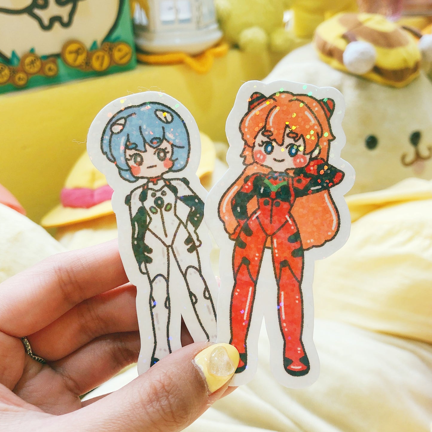 FANART Rei and Asuka - Vinyl Sticker