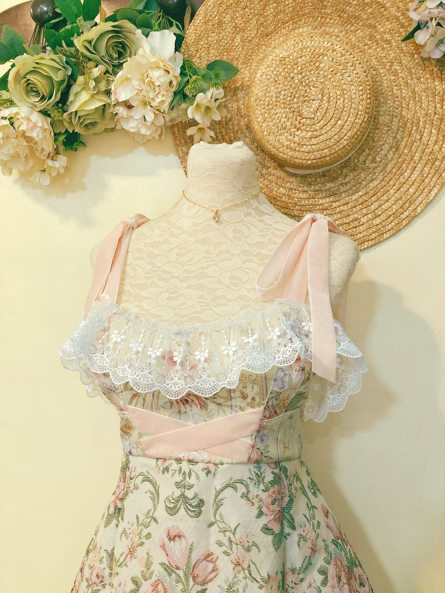 Romantic Princess Garden Handmade Dress