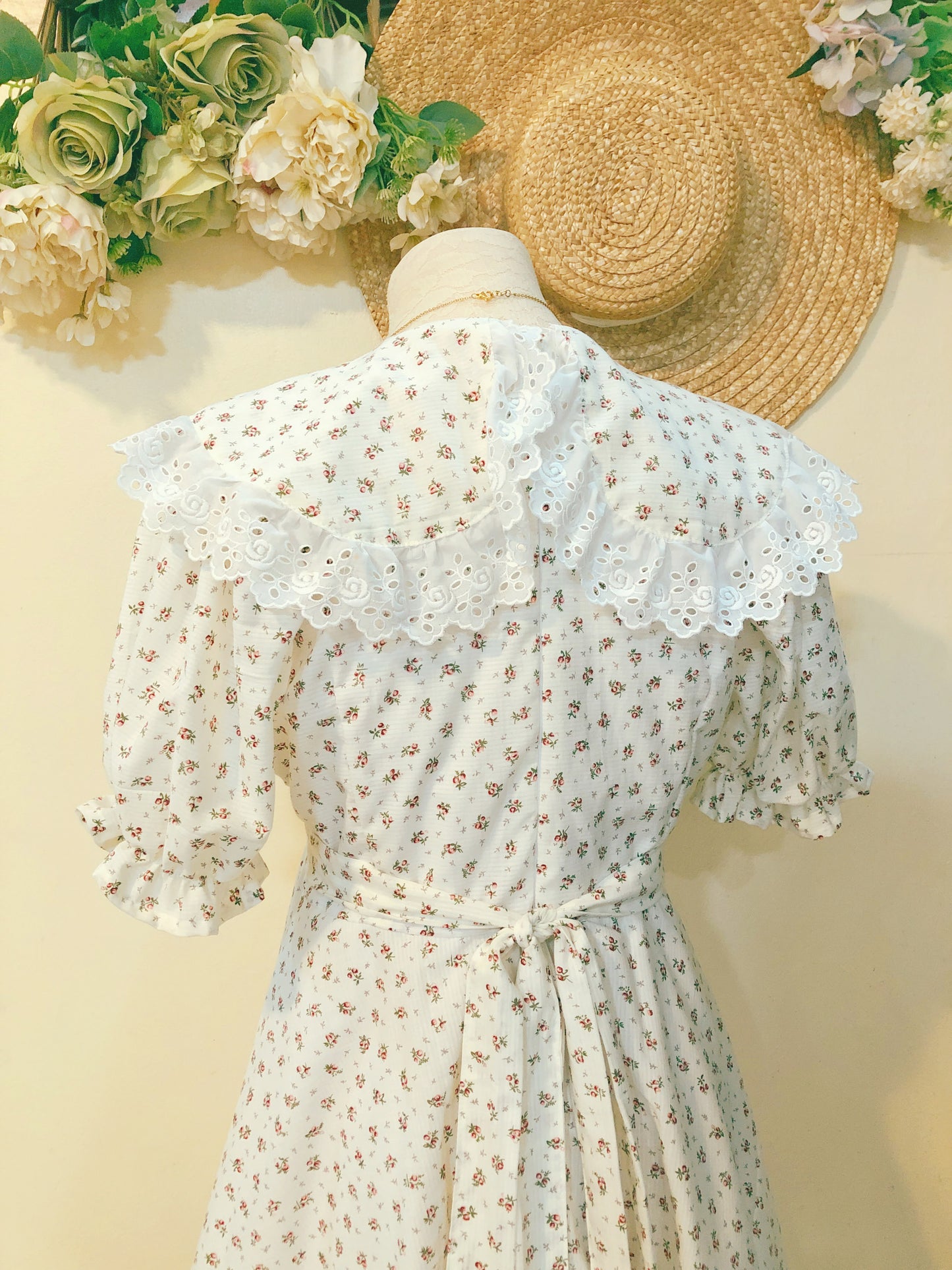 Dainty Floral Picnic Handmade Dress