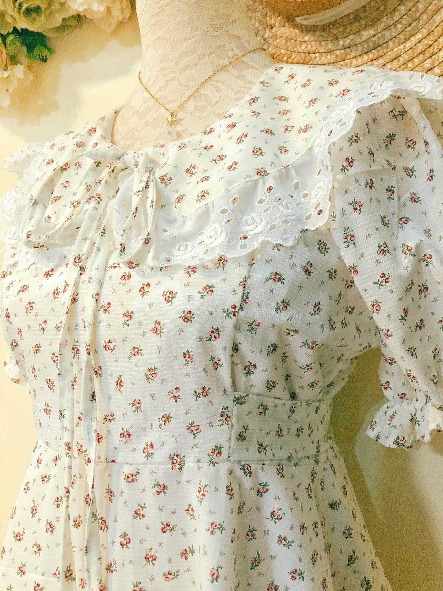 Dainty Floral Picnic Handmade Dress