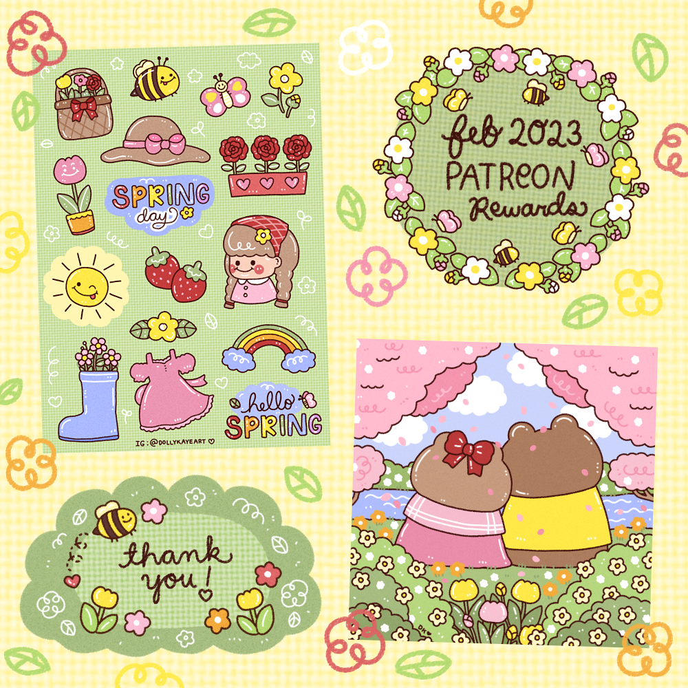 Hello Spring Sticker Set