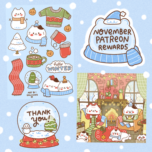 Cozy Winter Sticker Set