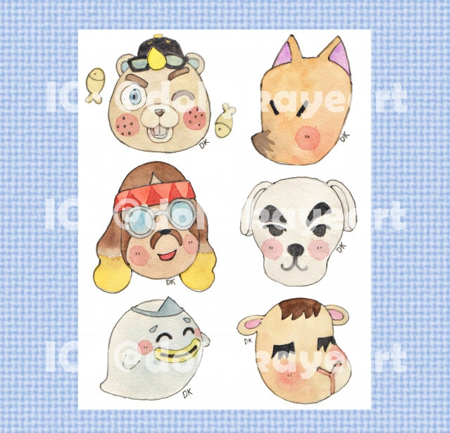 Animal Crossing NPC 2 Sticker Sheet