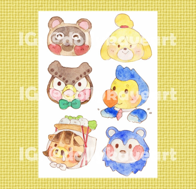 Animal Crossing NPC 1 Sticker Sheet