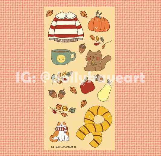 Cozy Autumn Sticker Sheet