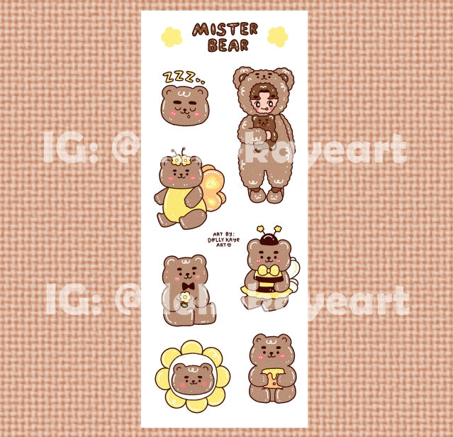 Mister Bear Sticker Sheets