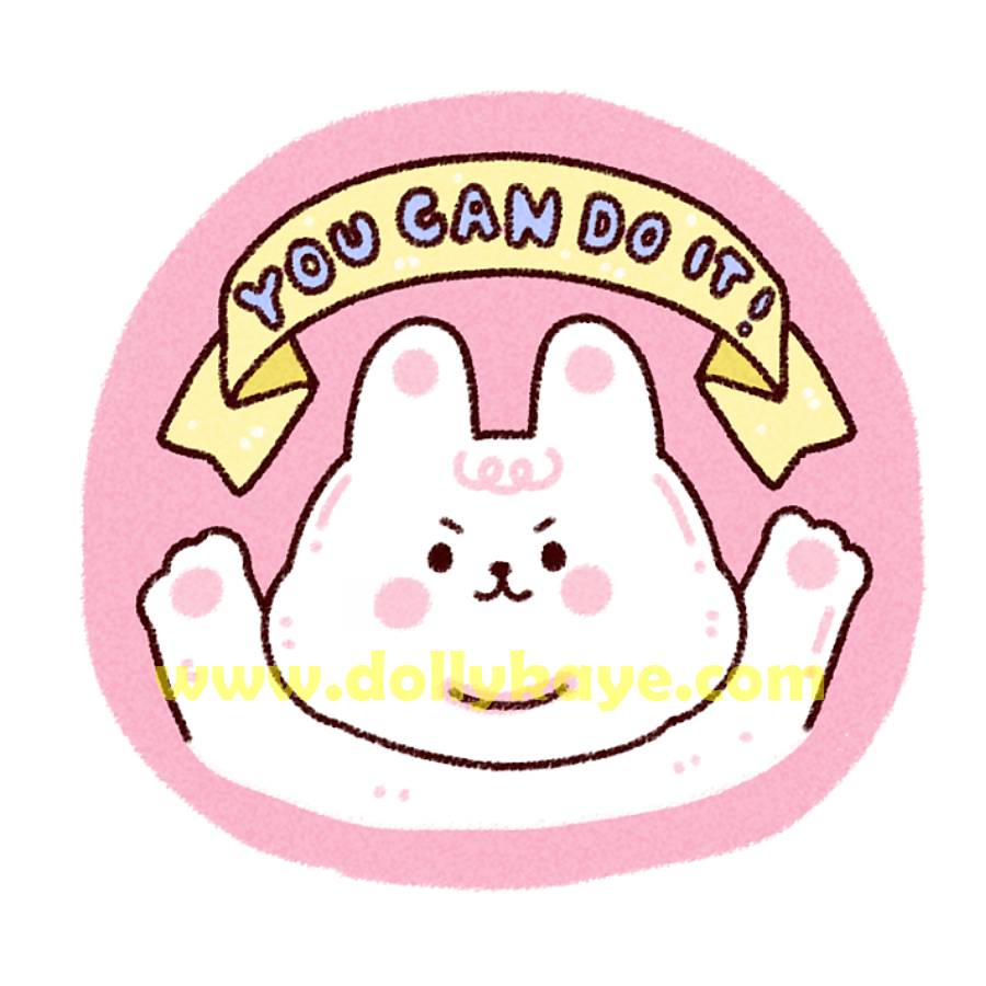 Encouraging Bunny - Vinyl Sticker