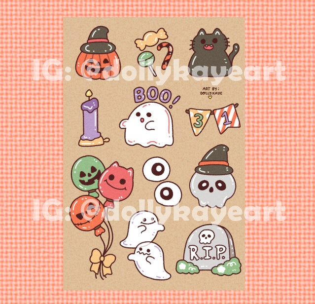 Halloween Set Sticker Sheets