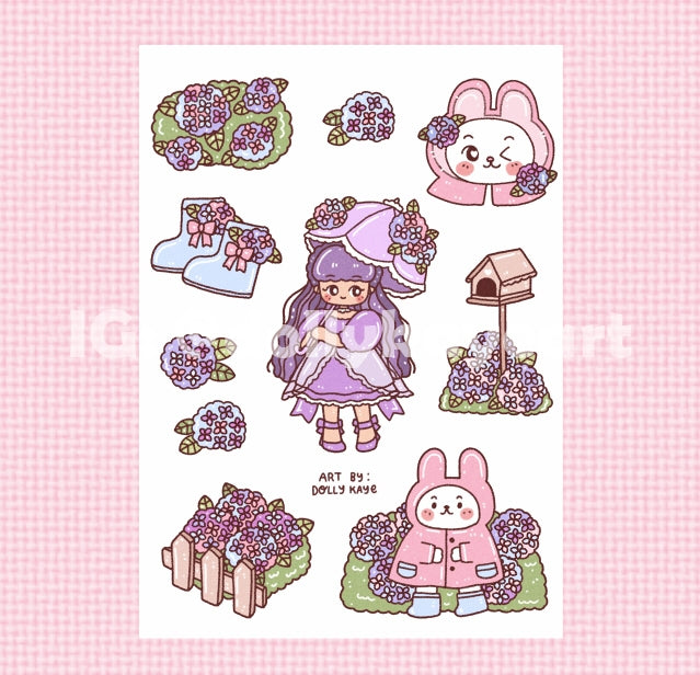 Hydrangea Season Sticker Sheet