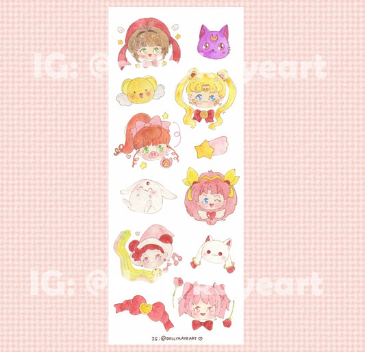 Magical Girls Sticker Sheet