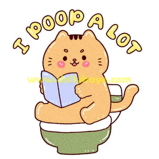 I poop a lot - Fanart Vinyl Sticker