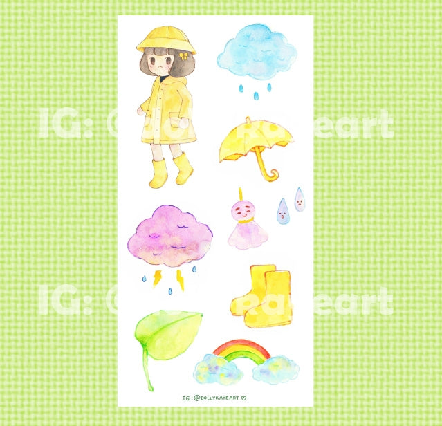 Rainy Day Sticker Sheet