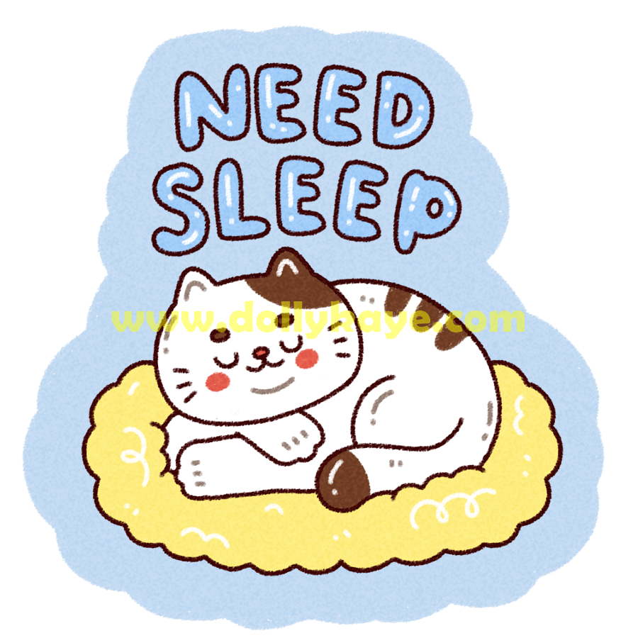 Need Sleep- Vinyl Sticker