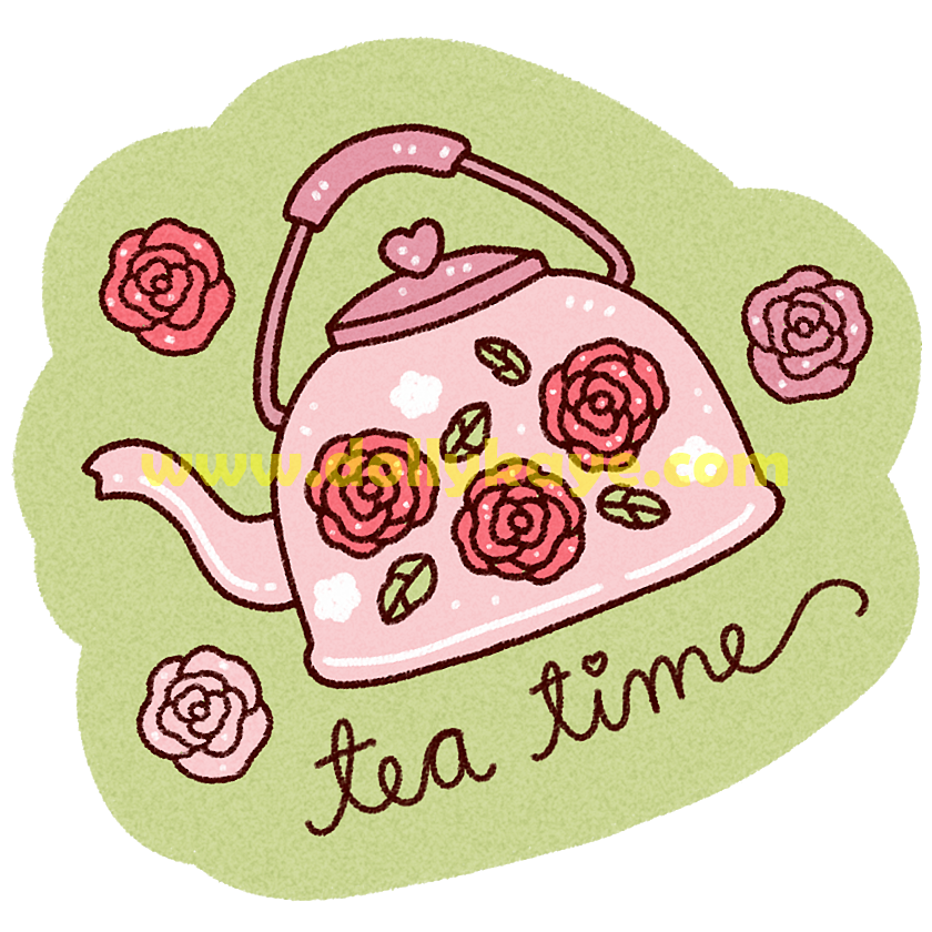 Tea Time - Vinyl Sticker